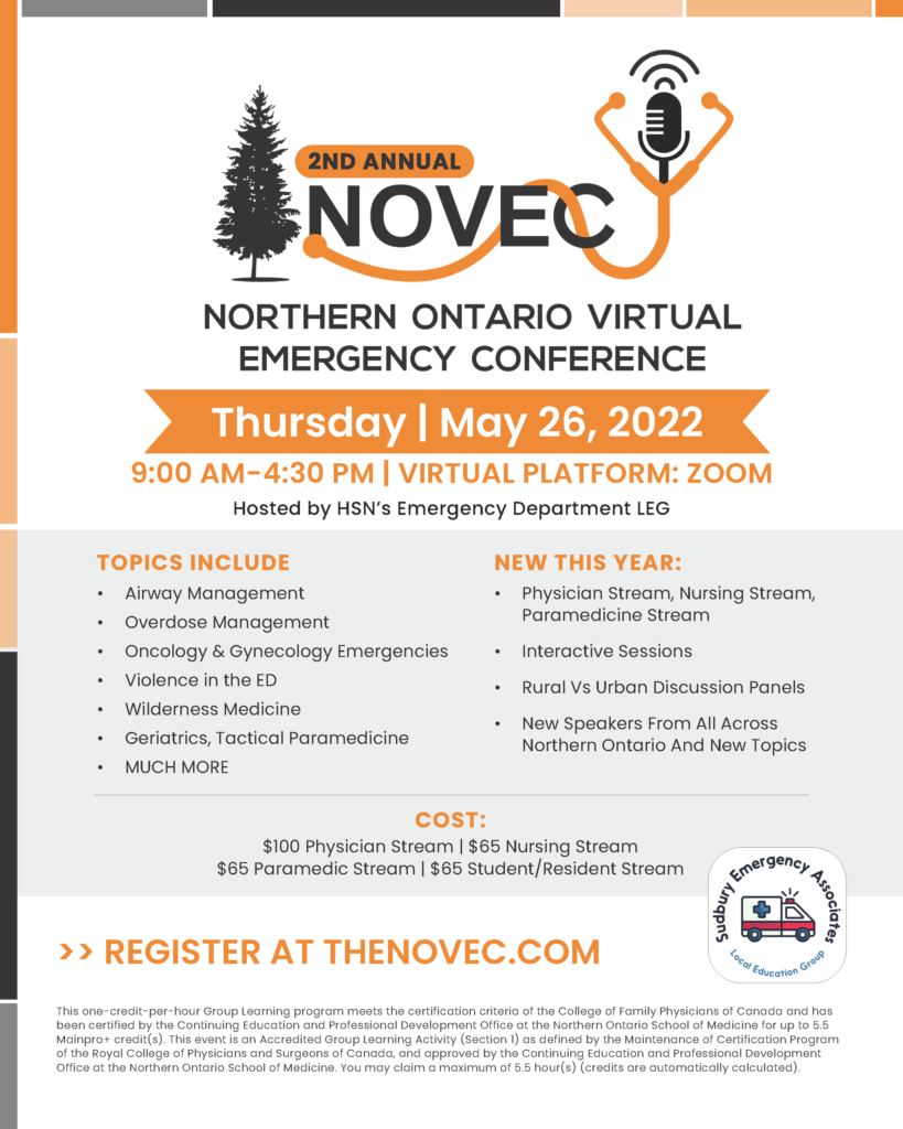 CME Opportunity Northern Ontario Virtual Emergency Conference. Click